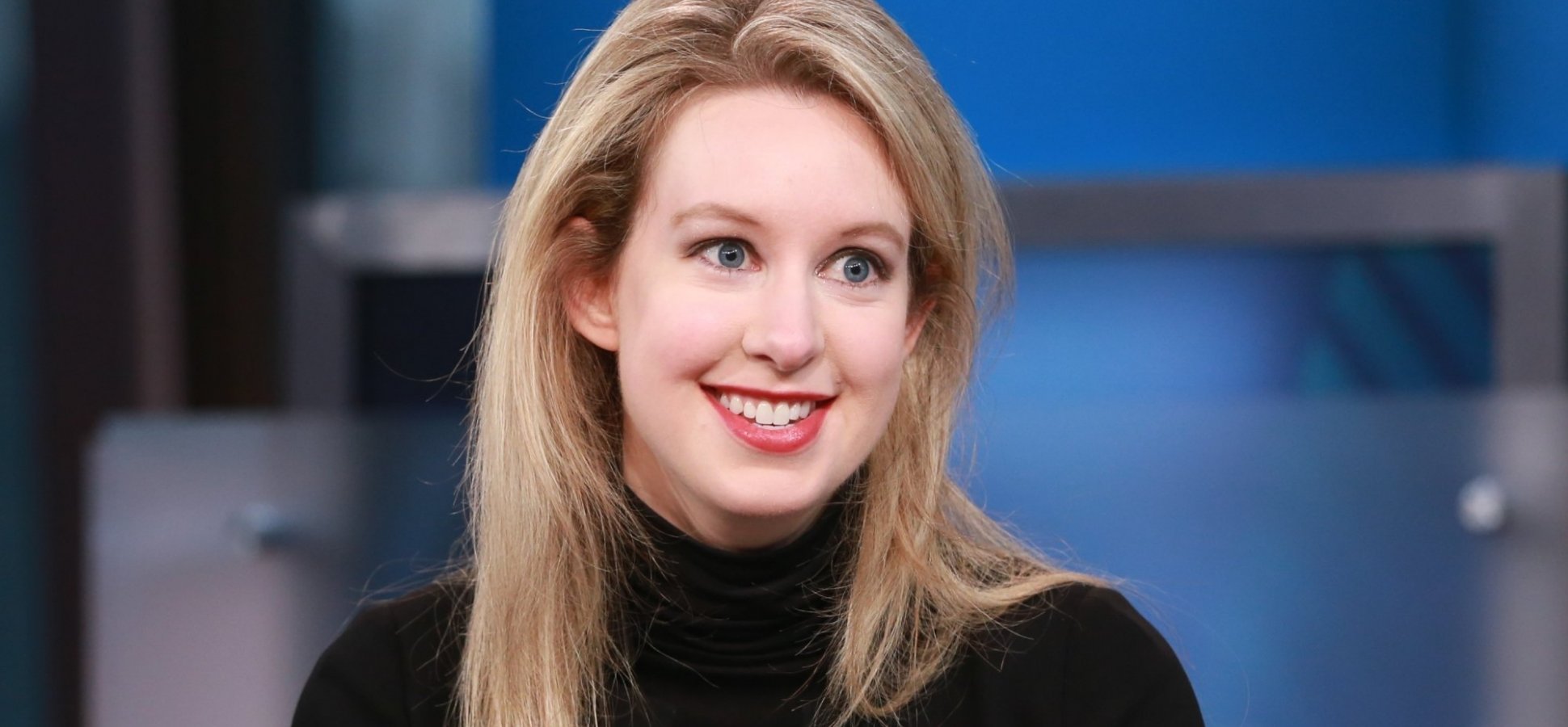 Elizabeth holmes accidentally uses real voice 2016